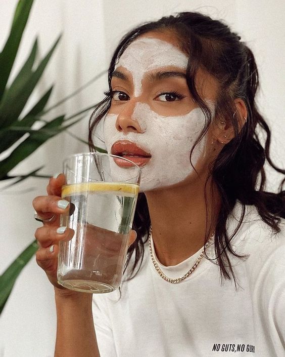 a night in with skincare and you